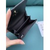 Chanel CC compact black caviar wallet