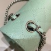 Chanel CF flap mint green grain leather 25 bag