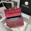 Chanel iridescent purple flap bag 25cm