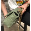 Chanel 19 large green flap bag