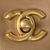 Chanel heart chain brown lambskin bag