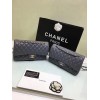 CHANEL 1112 Grey Medium Size 2.55 Lambskin Leather Flap Bag With Gold/Silver Hardware