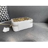 Chanel Lambskin & Gold Metal Clutch White AP2393