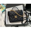 Chanel 23C Vanity Mini Top Handle Black Caviar Bag