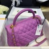 Chanel Coco Handle Purple Caviar Large Bag