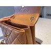 Chanel Trendy Brown CC Flap Top Handle Bag