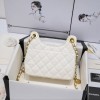 Chanel small shoulder bag in white leather