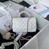 Chanel 22B Mini CF handle white bag