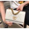 Chanel Quilted 19 Wallet on Chain WOC White 2019