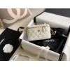 Chanel Vantiy Case White Caviar Leather Bag