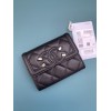 Chanel CC compact black caviar wallet