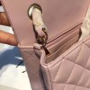 Chanel 20cm Classic Flap Bag Pink Lambskin Leather gold hardware