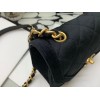 Chanel velvet black 02 flap bag 99109