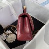 Chanel 22B Mini CF handle red bag