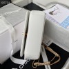 Chanel flap bag 20cm white AS2975