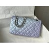 Chanel classic multicolor light blue CF flap bag 25cm