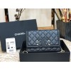 Chanel Woc CC caviar leather black 19cm