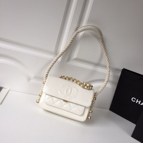 Chanel Flap Bag white AS0074