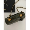 Chanel 22k Calfskin & Gold-Tone Metal Green Mini Bag