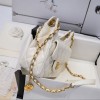 Chanel small shoulder bag in white leather