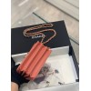 Chanel super mini handle orange bag