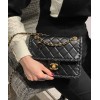 Chanel 22C New Black Tofu Bag