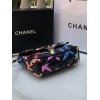 Chanel 19 colorful black leather 26cm