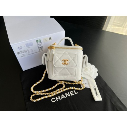 Chanel Cargo Vanity Mini White Bag