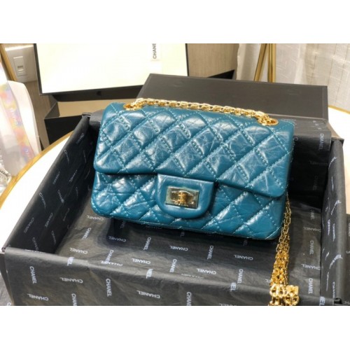 Chanel Quilted Calfskin Small 2.55 A37586 Blue