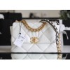 Chanel 19 White Gold Hardware 30cm