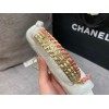 Chanel phone holder gold metal white bag