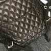 Chanel Urban Spirit Quilted Lambskin Large Backpack Black Silver Hardware 170301 VS02032