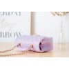 Chanel handle mini flap bag purple colorful 20cm