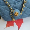 Chanel flapbag denim mini 17cm