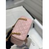 Chanel 22B mini vanity pink lambskin pearl strap bag