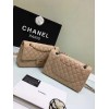 CHANEL 1112 beige 2.55 Calfskin Leather Flap Bag with Gold Hardware