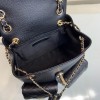 Chanel 23P caviar leather 2 pockets backpack