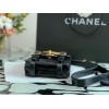 Chanel 19 case phone black leather