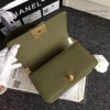 Chanel Green Quilted Caviar Small Boy Bag A67085 VS06103