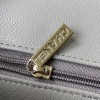 Chanel 17cm Classic Flap Bag Grey Caviar Leather silver hardware USD 290.00