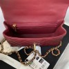 Chanel 22B Mini CF handle red bag