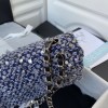 Chanel flap bag sequen blue 25cm AO112