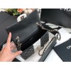 Chanel 22C flap black bag 20cm