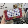 Chanel flap bag red 25cm