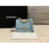 Chanel 19 mini blue bag