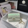 Chanel Classic Handbag Iridescent Ivory 20cm