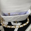 Chanel flapbag calfskin white 2020SS