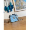 Chanel vanity blue caviar COCO letter small/ mini bag