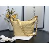 Chanel Crumpled Lambskin Mini Hobo Bag Yellow