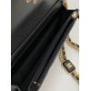Chanel 22B woc logo gold chain bag